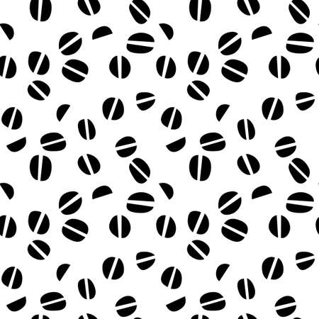 Seamless pattern with coffee beans.のイラスト素材