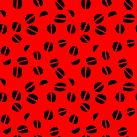 Seamless pattern with coffee beans.のイラスト素材