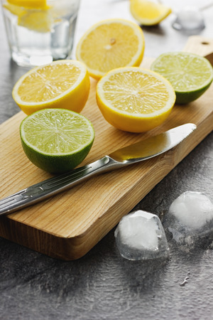 Lime and lemonの写真素材