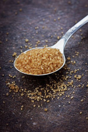 Brown sugar closeupの写真素材
