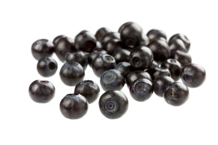 blueberry isolated on white backgroundの写真素材