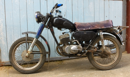 classic old motorcycleの写真素材