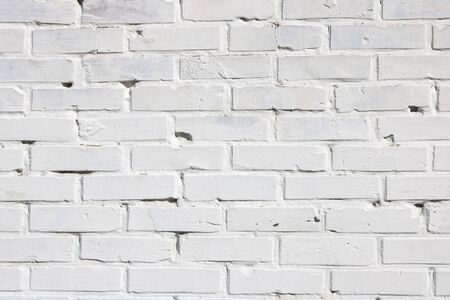 Beautiful white brick wall as abstract white backgroundの写真素材