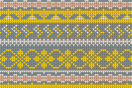 Pattern for knitted sweat shirt.のイラスト素材