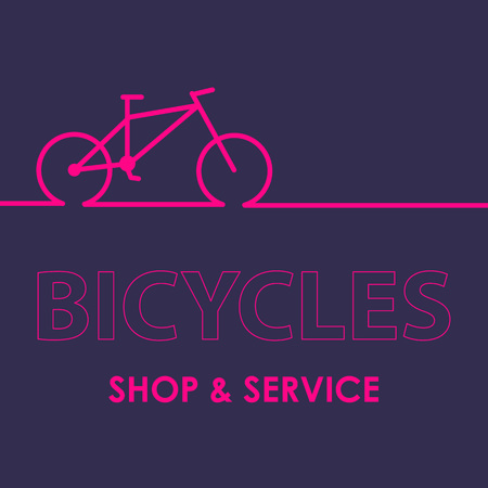 Biking, linear, stylish icon vector illustration of a high quality and modern Bicycleのイラスト素材