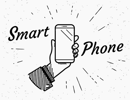 Cellphone icon.のイラスト素材