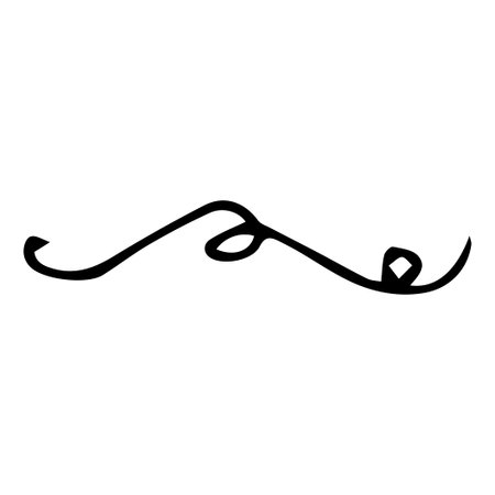 Curls abstract scribble with hand drawn line. Doodle decorative curl. Vector illustrationのイラスト素材