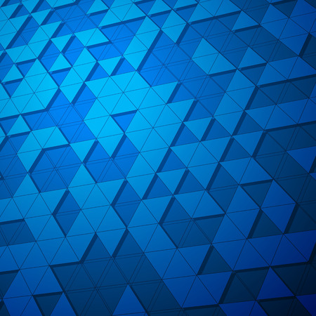 3d triangular net surface. Futuristic background in blue shadesのイラスト素材