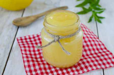 Lemon homemade curdの写真素材