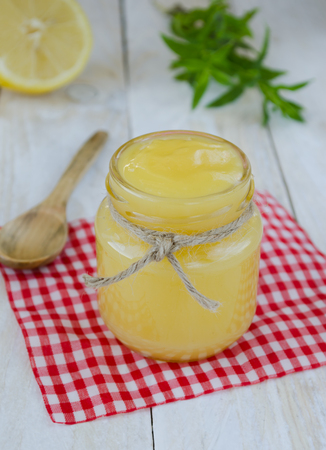 Lemon homemade curdの写真素材