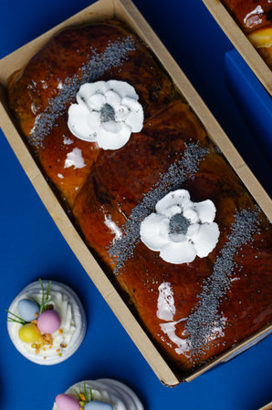 Assorted Easter Sweet Treats, Panettone, Sweet Bread, Kulich, Easter Cake Composition