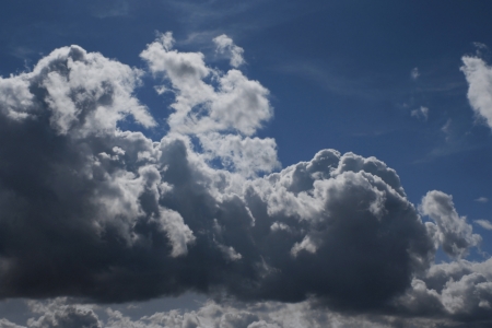 preceding a storm cloudsの写真素材