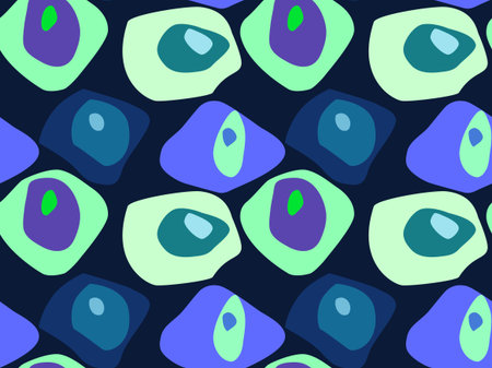 abstract bubble seamless patternのイラスト素材