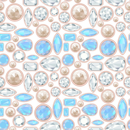 gemstone seamless pattern. EPS 10. No transparency. No gradients.の写真素材