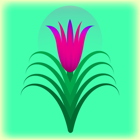 Flower. Vector illustration. Design element.のイラスト素材