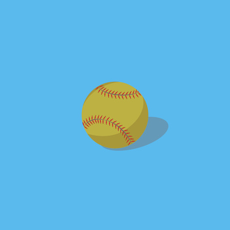 Vector illustration. Baseball on a blue backgroundのイラスト素材