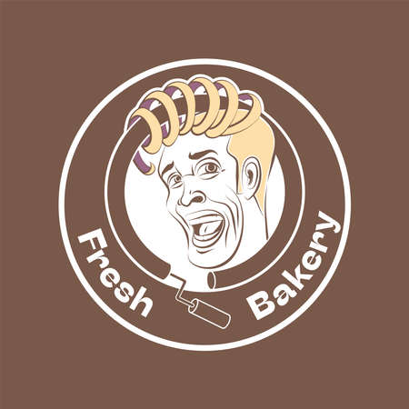 funny personage for Bakeryのイラスト素材