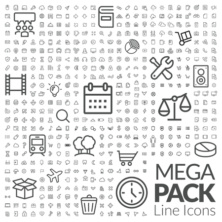 full set iconsのイラスト素材