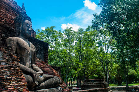 Beautiful Buddha Statue, Sukhothaiの写真素材