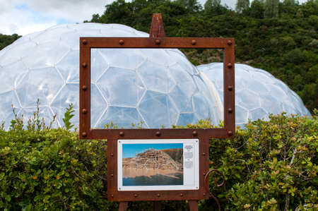 Bio Domes at Eden Project Cornwall, UKのeditorial素材