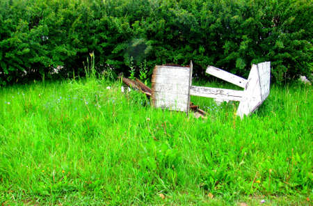 Fallen well の写真素材