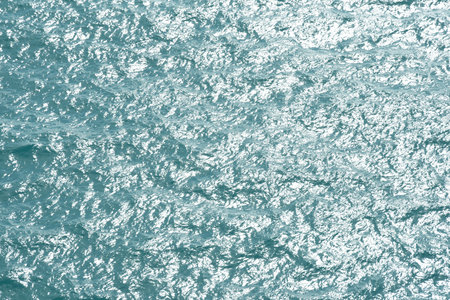 glare on the sea surface top view, for backgroundの写真素材