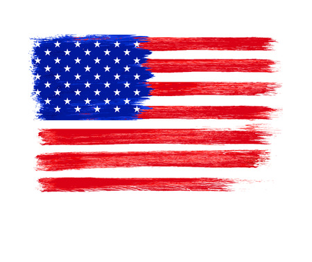 American Flag vector. Independence Day, 4 th July. Vectorl illustration.のイラスト素材