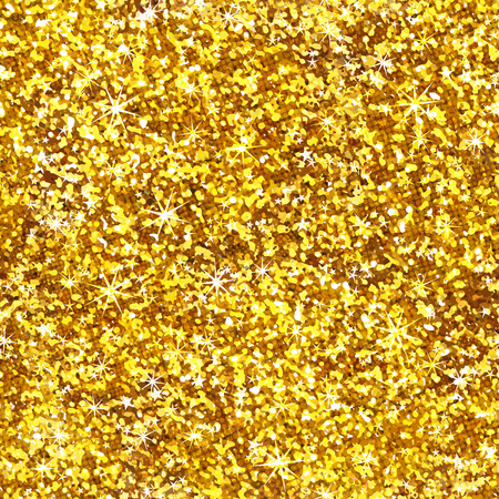 Glitter shiny gold seamless pattern. Vector texture, のイラスト素材