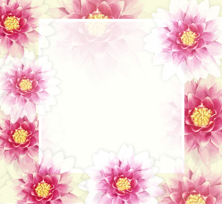 Vector colorful background with spring flowers. EPS10.のイラスト素材