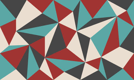 1970 good vibes geometric vector background. Retro abstract wallpaper with 70s motives. Warm 1970s aesthetic trianglesのイラスト素材