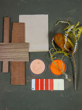 collage color palette for interior designの写真素材