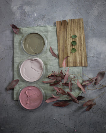 collage color palette for interior design