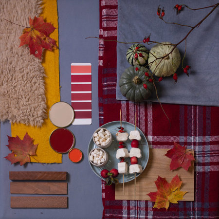 fall color palette for design and decor