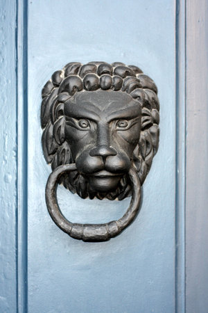 Door rattle in a shape of lion 