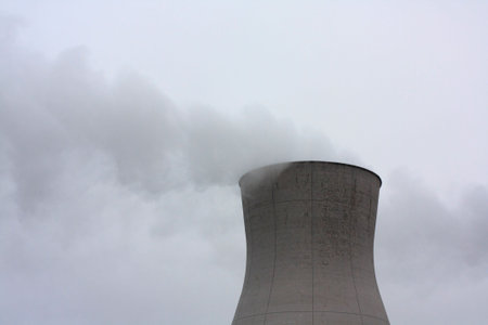 Oil rafinery smokeの写真素材