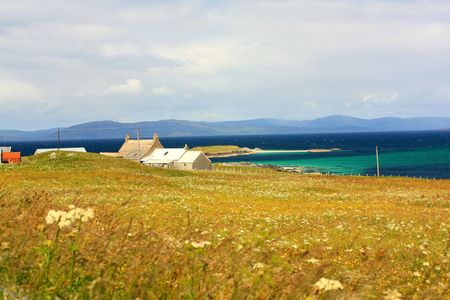 Iona island, Scotland , beautiful summer landscapeの写真素材