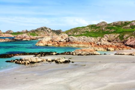 Iona, Scottish Island in summertimeの写真素材