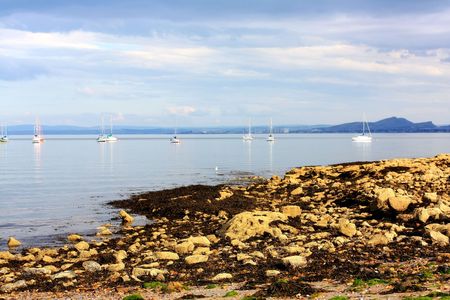 Silver Sands, Aberdour, scotlandの写真素材