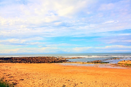 Cambo Beach, Fife, Scotlandの写真素材