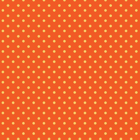 Polka dots seamless pattern, orange, yellowのイラスト素材