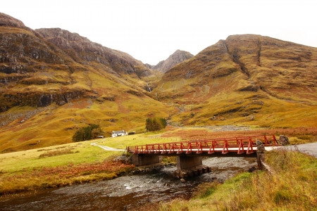 Glencoe in October, Scottish highlands, Scotland, UKの写真素材
