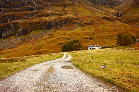 Glencoe in October, Scottish highlands, Scotland, UKの写真素材