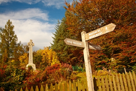 Glencoe,War Memorial, Scottish highlands, Scotland, UKのeditorial素材