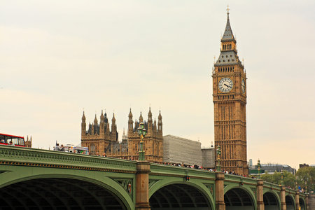 Big ben and the bridge in London 