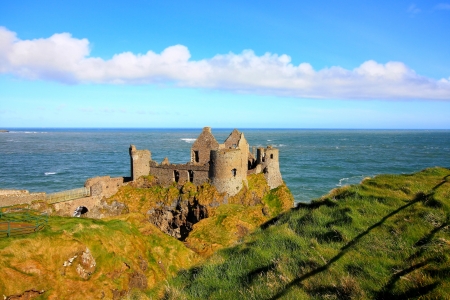 Dunluce Castle, Ireland の写真素材