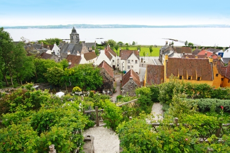 Beautiful springtime view on Culross in Scotlandの写真素材