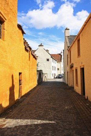 Ancient streets in Culross, Scotlandのeditorial素材