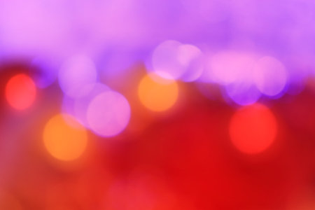 Bokeh red lights Christmas background
