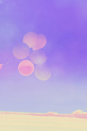 Artistic background with colorful baloonsの写真素材