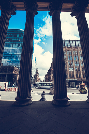 View of Glasgow from Gallery of Modern Art, Glasgow, Scotland, 01.08.2017のeditorial素材